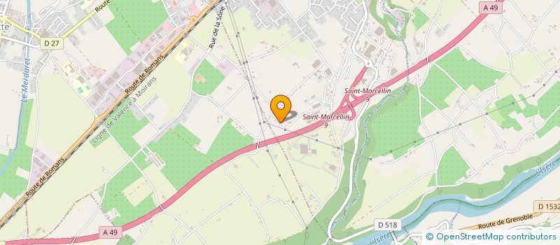 localisation de l'entreprise STIPLASTICS à SAINT-MARCELLIN