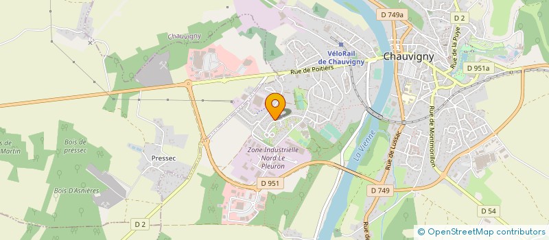 localisation de l'entreprise STIRP COLSON à CHAUVIGNY