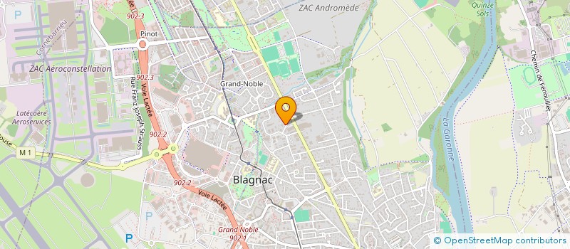 localisation de l'entreprise STISA  BLAGNAC