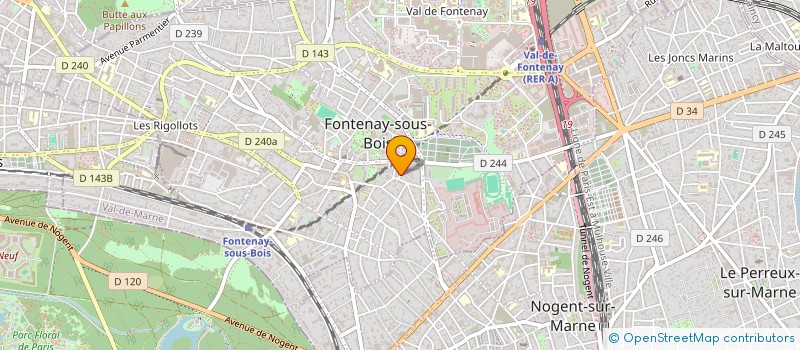 localisation de l'entreprise STIVE à FONTENAY-SOUS-BOIS