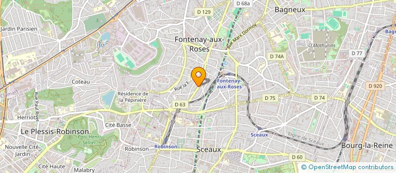 localisation de l'entreprise STJ FORMATION à FONTENAY-AUX-ROSES