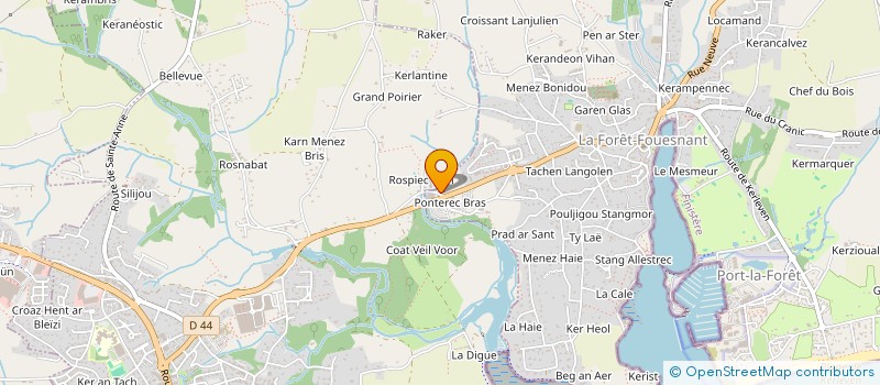 localisation de l'entreprise STJ HOLDING à LA FORET-FOUESNANT