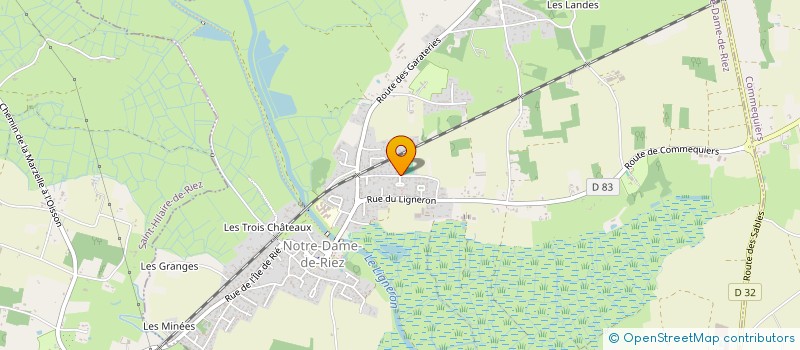 localisation de l'entreprise STJ MACONNERIE  NOTRE-DAME-DE-RIEZ