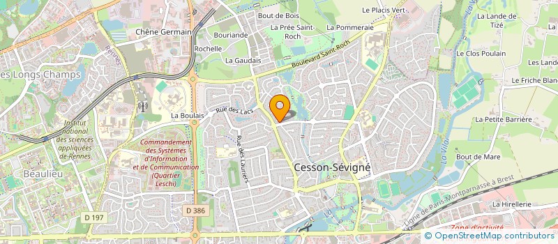 localisation de l'entreprise STJA à CESSON-SEVIGNE