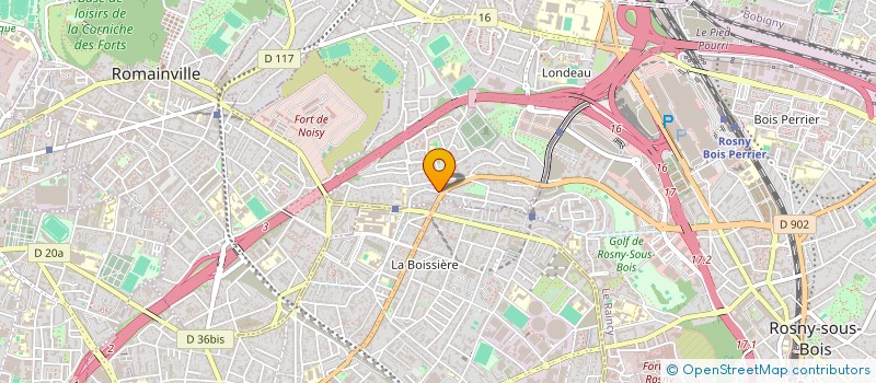 localisation de l'entreprise STJE à NOISY-LE-SEC