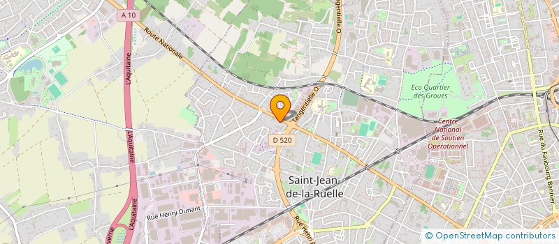 localisation de l'entreprise STJEAN INVEST à SAINT-JEAN-DE-LA-RUELLE