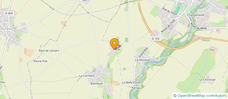 localisation de l'entreprise STJM à CELLES-SUR-BELLE