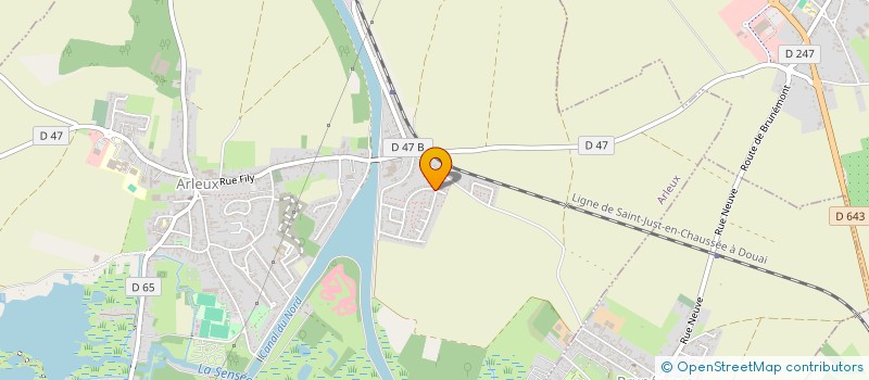 localisation de l'entreprise STK INVEST  ARLEUX