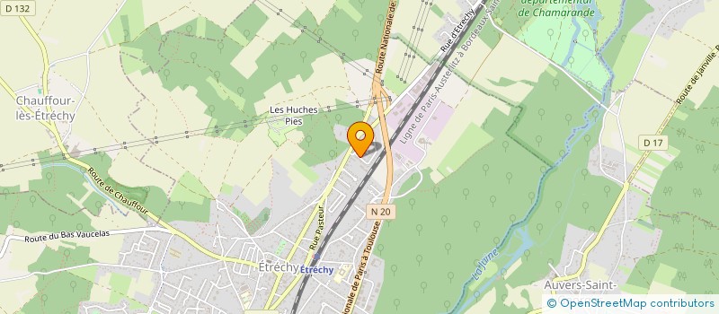 localisation de l'entreprise STKF à ETRECHY