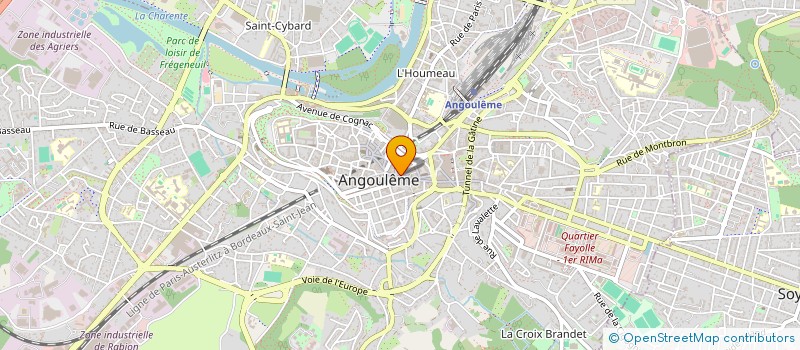 localisation de l'entreprise STL 16 à ANGOULEME