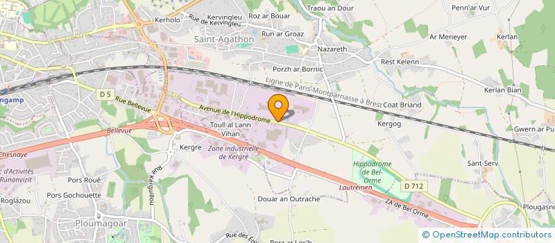 localisation de l'entreprise STL SOCIETE DES TRANSPORTS LANDOIS à SAINT-AGATHON