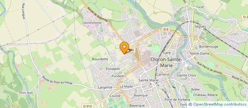 localisation de l'entreprise STL SOUDURE TUYAUTERIE LEBLON à OLORON-SAINTE-MARIE