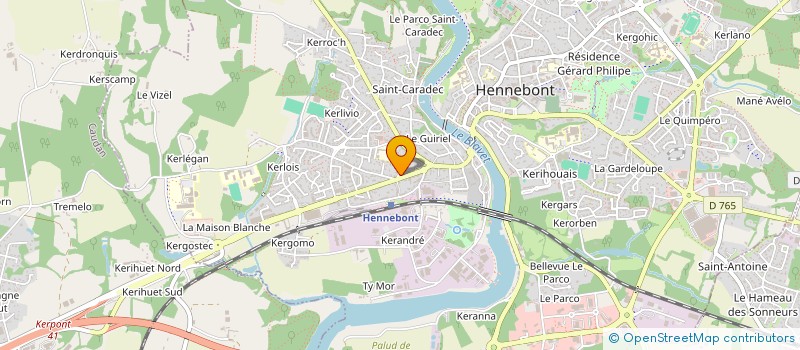 localisation de l'entreprise STLB 56 à HENNEBONT