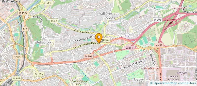 localisation de l'entreprise STM  METZ