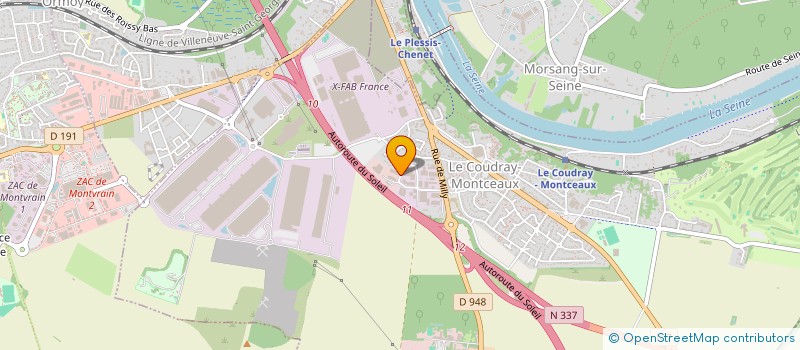 localisation de l'entreprise STM  LE COUDRAY-MONTCEAUX