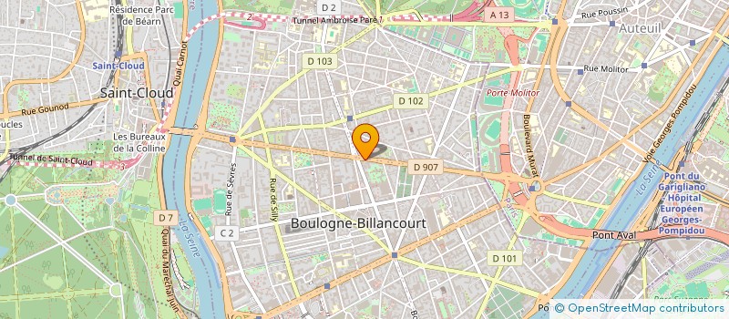 localisation de l'entreprise STM à BOULOGNE-BILLANCOURT