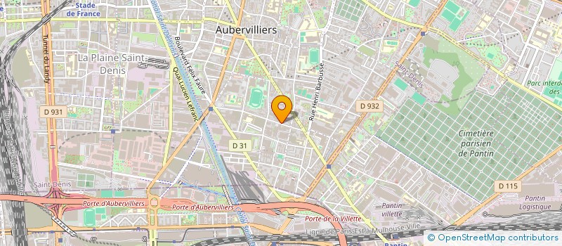 localisation de l'entreprise STM  AUBERVILLIERS