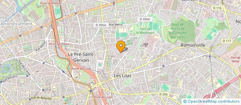 localisation de l'entreprise STM à PANTIN