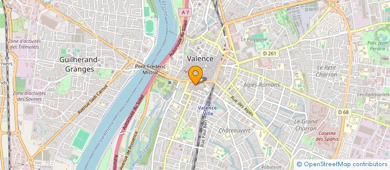 localisation de l'entreprise STM à VALENCE