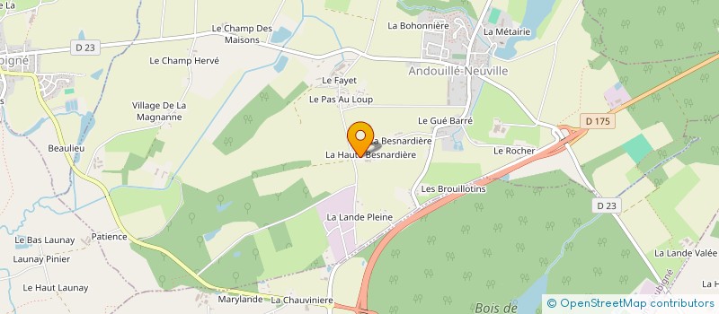 localisation de l'entreprise STM  ANDOUILLE-NEUVILLE