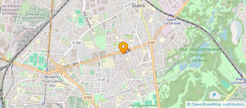 localisation de l'entreprise STM  STAINS