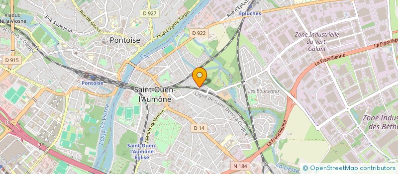 localisation de l'entreprise STM COUVERTURE  ST OUEN L AUMONE