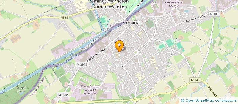 localisation de l'entreprise STM ECHAFAUDAGE à COMINES