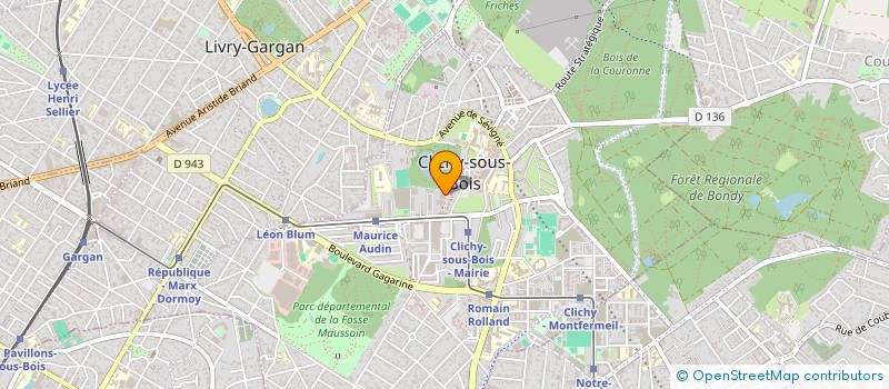 localisation de l'entreprise STM LOVE à CLICHY-SOUS-BOIS