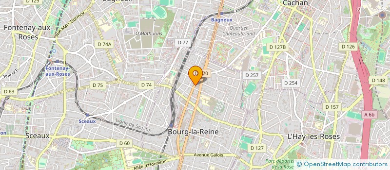 localisation de l'entreprise STM-SSR à BOURG-LA-REINE