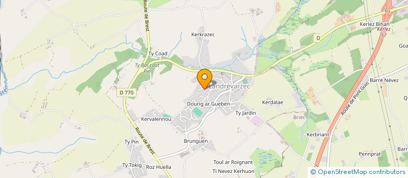 localisation de l'entreprise STMA  LANDREVARZEC