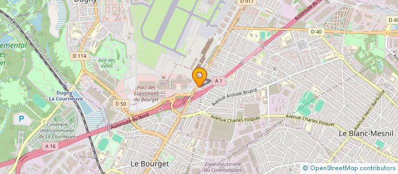 localisation de l'entreprise STMAJE à LE BLANC-MESNIL