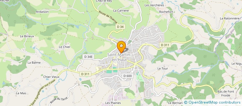 localisation de l'entreprise STMARTINF  SAINT-MARTIN-EN-HAUT