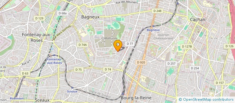 localisation de l'entreprise STMB  BAGNEUX