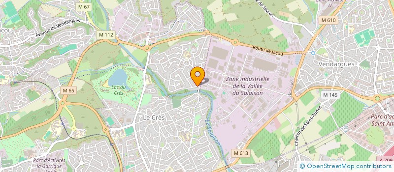 localisation de l'entreprise STMH  LE CRES