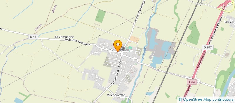 localisation de l'entreprise STMI SOCIETE TOULOUSAINE DE MENUISERIES INTERIEURES  SAINT-HILAIRE