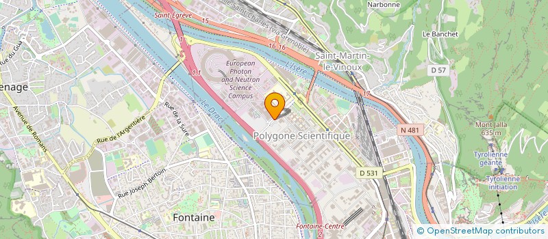 localisation de l'entreprise STMICROELECTRONICS (ALPS) SAS à GRENOBLE