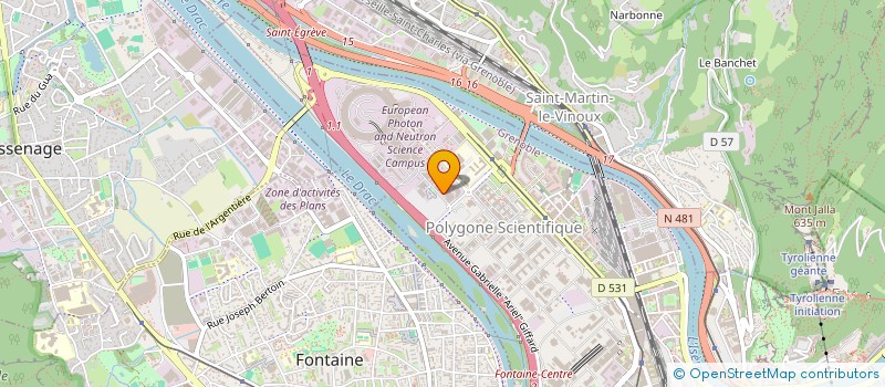 localisation de l'entreprise STMICROELECTRONICS (GRENOBLE 2) SAS à GRENOBLE