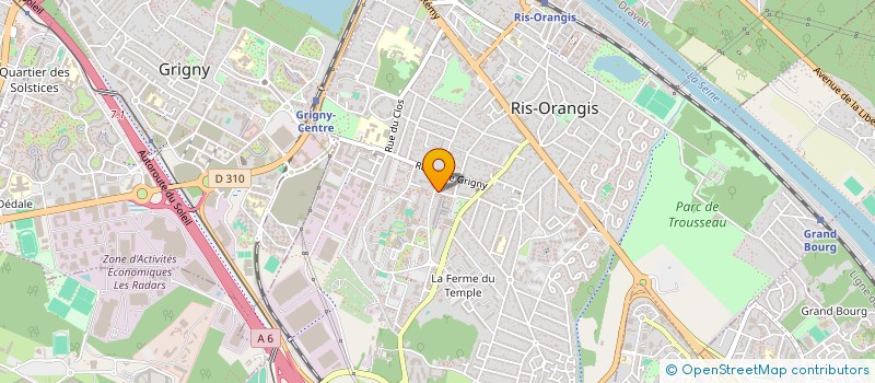 localisation de l'entreprise STN LOGISTIQUE à RIS-ORANGIS