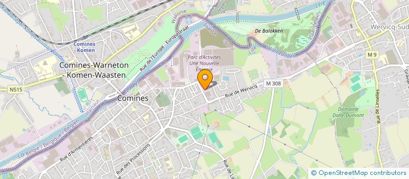 localisation de l'entreprise STN TRESSAGE à COMINES
