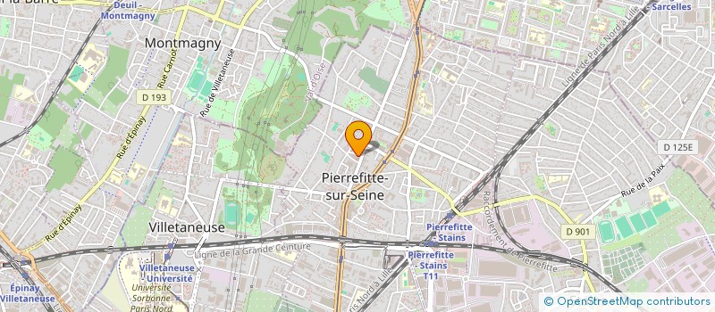 localisation de l'entreprise STO BATIMENT à PIERREFITTE-SUR-SEINE