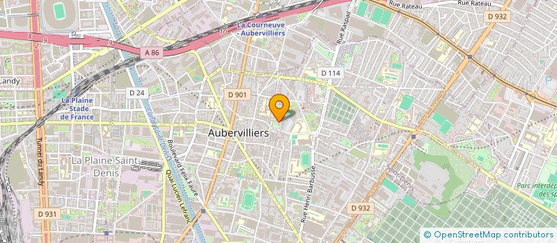localisation de l'entreprise STO PARIS BATIMENT à AUBERVILLIERS
