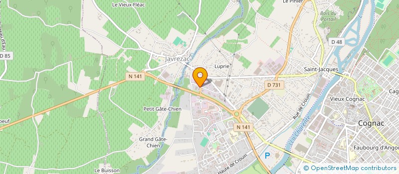 localisation de l'entreprise STOA à COGNAC