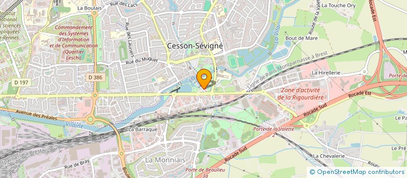 localisation de l'entreprise STOA à CESSON-SEVIGNE