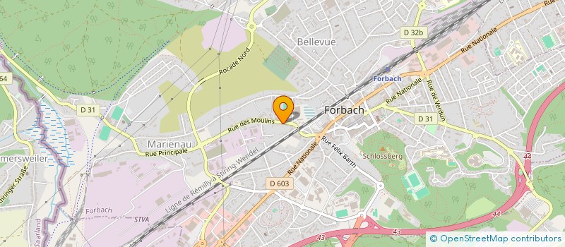 localisation de l'entreprise STOBIERSKI VANPOULLE FORMATION à FORBACH