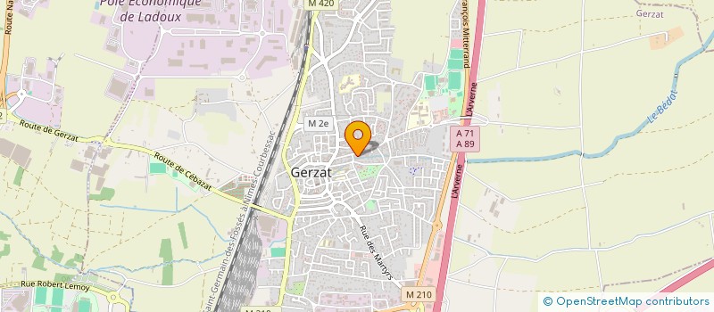 localisation de l'entreprise STOCCAMAT à GERZAT