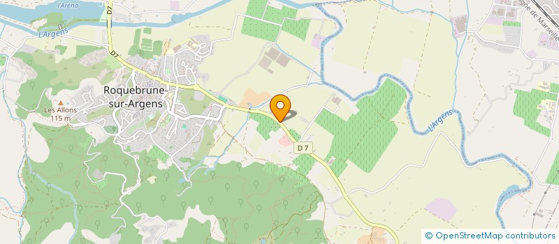 localisation de l'entreprise STOCK + à ROQUEBRUNE-SUR-ARGENS