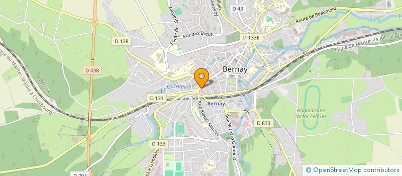localisation de l'entreprise STOCK à BERNAY