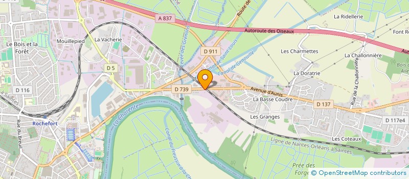 localisation de l'entreprise STOCK AFFAIR'  TONNAY-CHARENTE