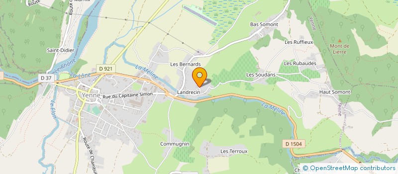 localisation de l'entreprise STOCK-ALPES  YENNE