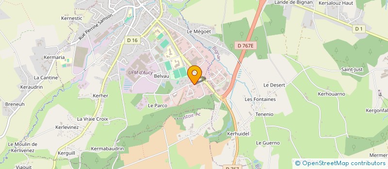 localisation de l'entreprise STOCK'ASTUCES à LOCMINE